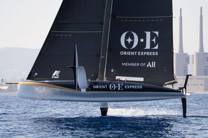 First AC40 sail for France's Orient Express Racing Team