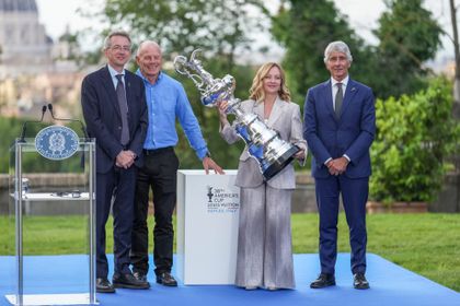 Italian Prime Minister Giorgia Meloni Welcomes America's Cup in Rome
