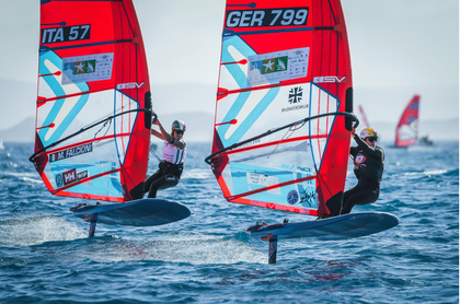 Light winds decide final day at iQFOiL International Games