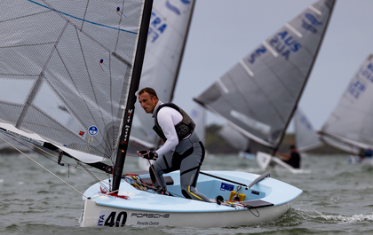 Italian Marko Kolic wins only race on second day of Finn World Masters