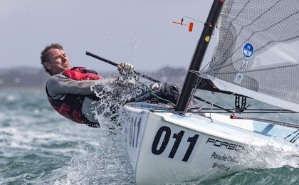 Brendan Casey hangs on to become first Australian Finn World Masters champion