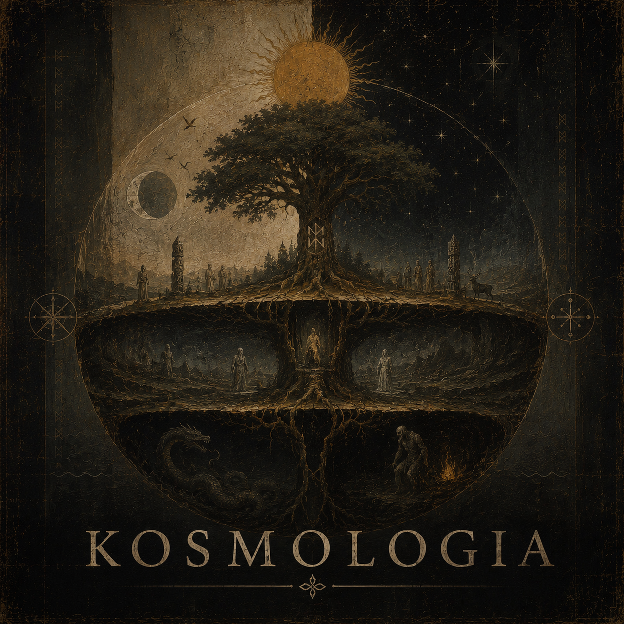 Kosmologia słowiańska była próbą uporządkowania relacji między światem ludzi, naturą, bogami i krainą zmarłych. Choć dawne wyobrażenia zachowały się jedynie fragmentarycznie, źródła etnograficzne, językowe i porównawcze pozwalają częściowo odtworzyć sposób, w jaki Słowianie rozumieli strukturę wszechświata i miejsce człowieka w kosmicznym porządku.  Kliknij i wejdź do świata słowiańskiej kosmologii.