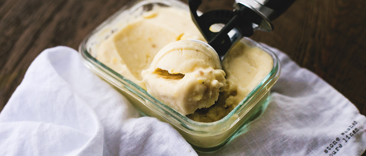 Three-Ingredient Pina Colada Ice Cream