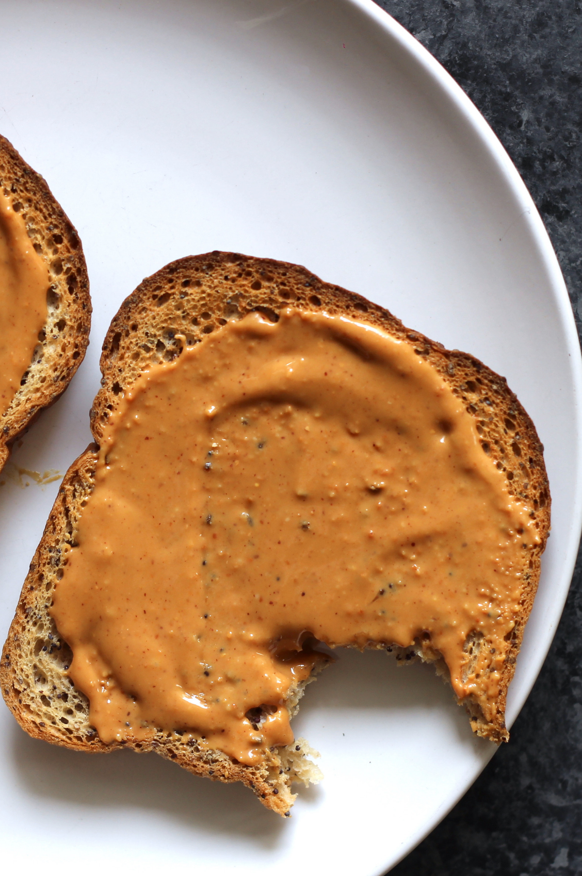 20 Easy Snacks to Add to Your Client's Next Meal Plan: toast with peanut butter