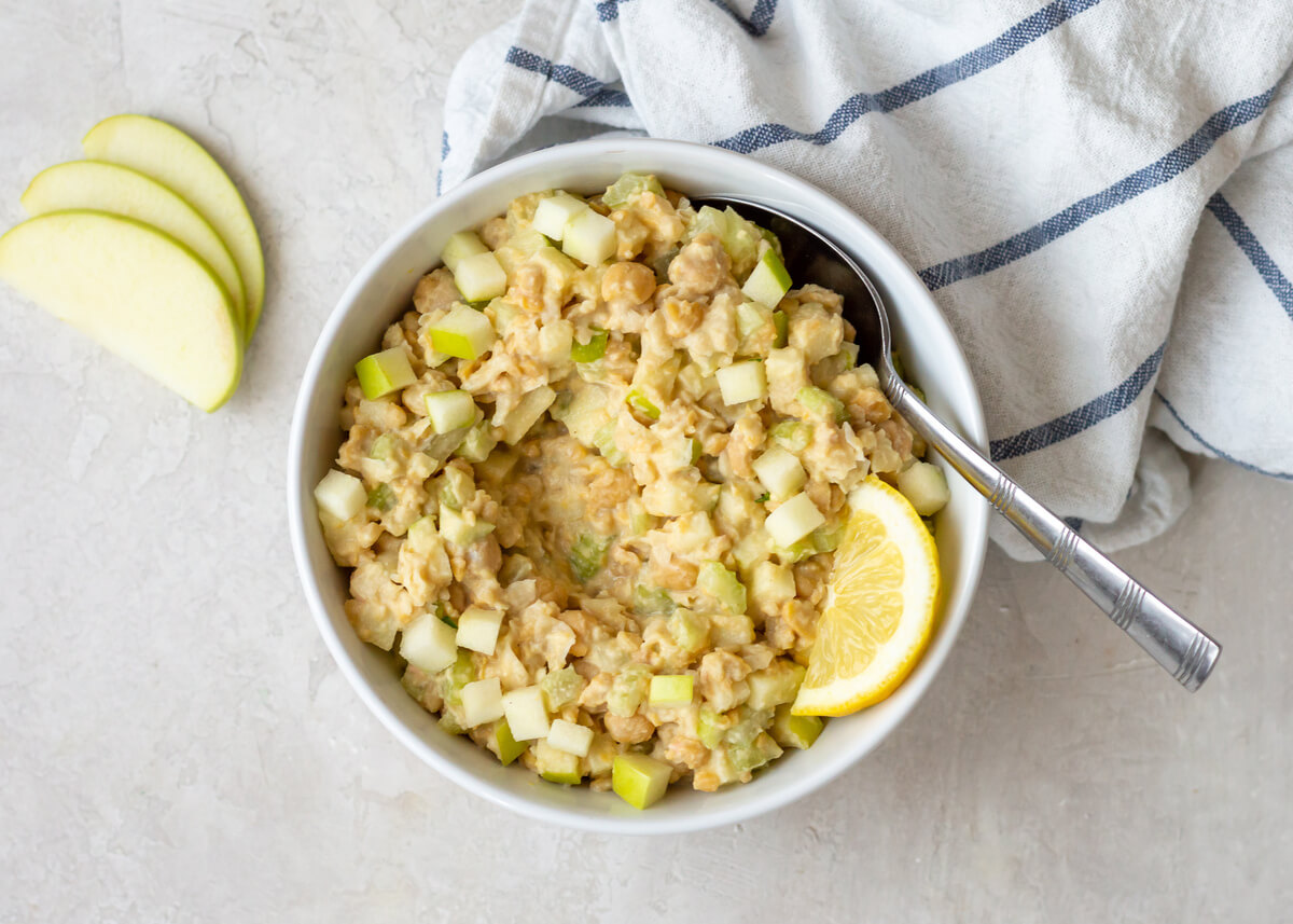 20 Summer-Inspired Meals Your Clients Will Love: Smashed Chickpea Salad with Tahini Dressing