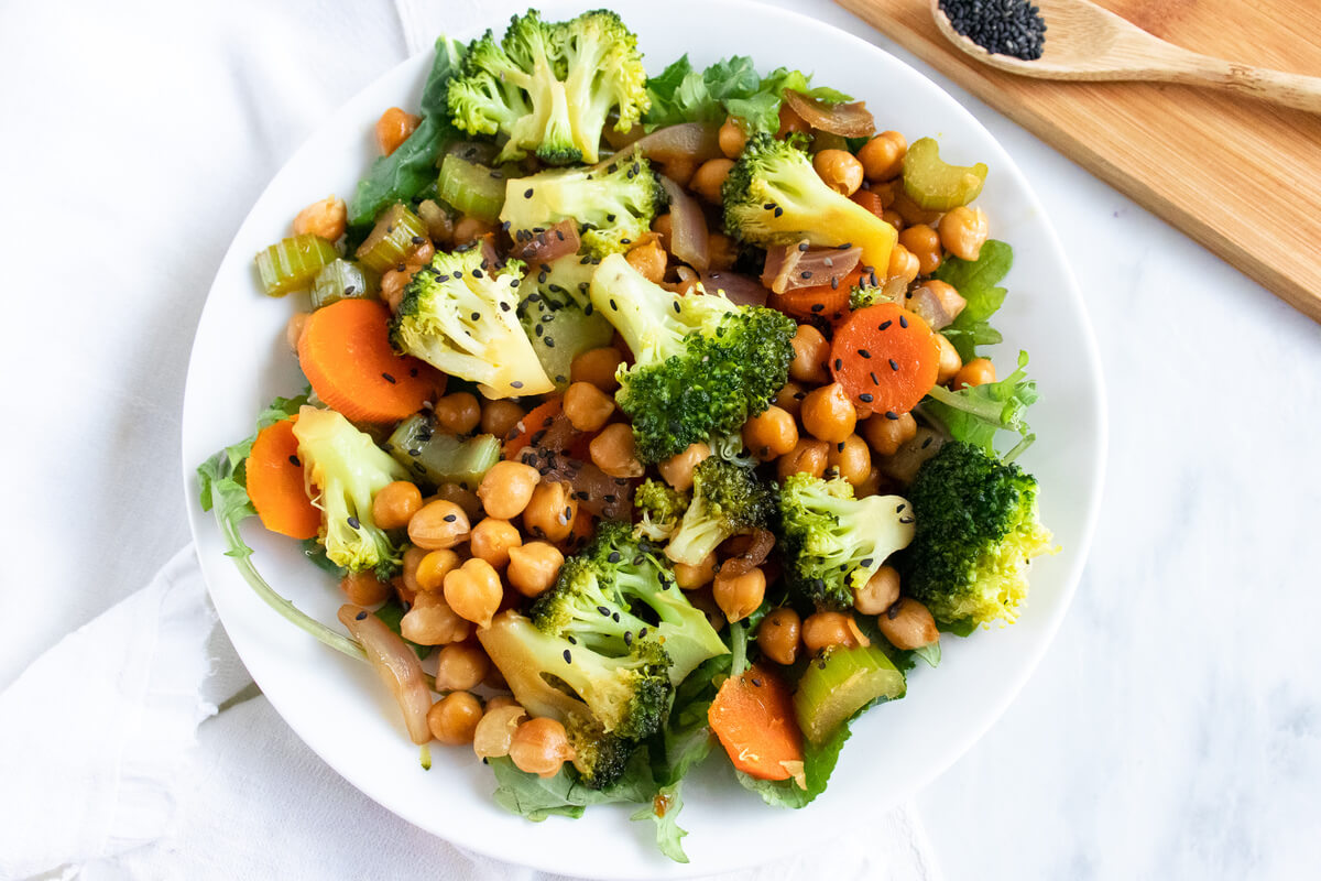 21 One Pan Meal Ideas Your Clients Will Love: Chickpea Stir Fry