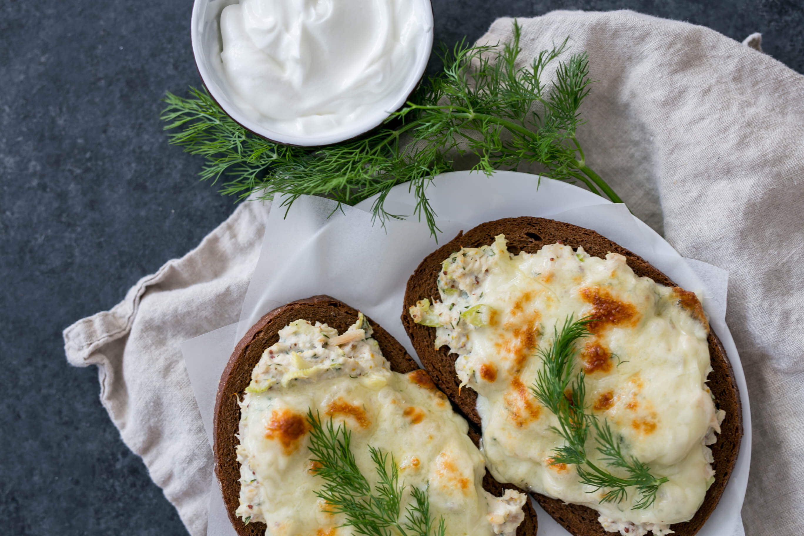 21 One Pan  Meal Ideas Your Clients Will Love: Open Face Tuna Melt