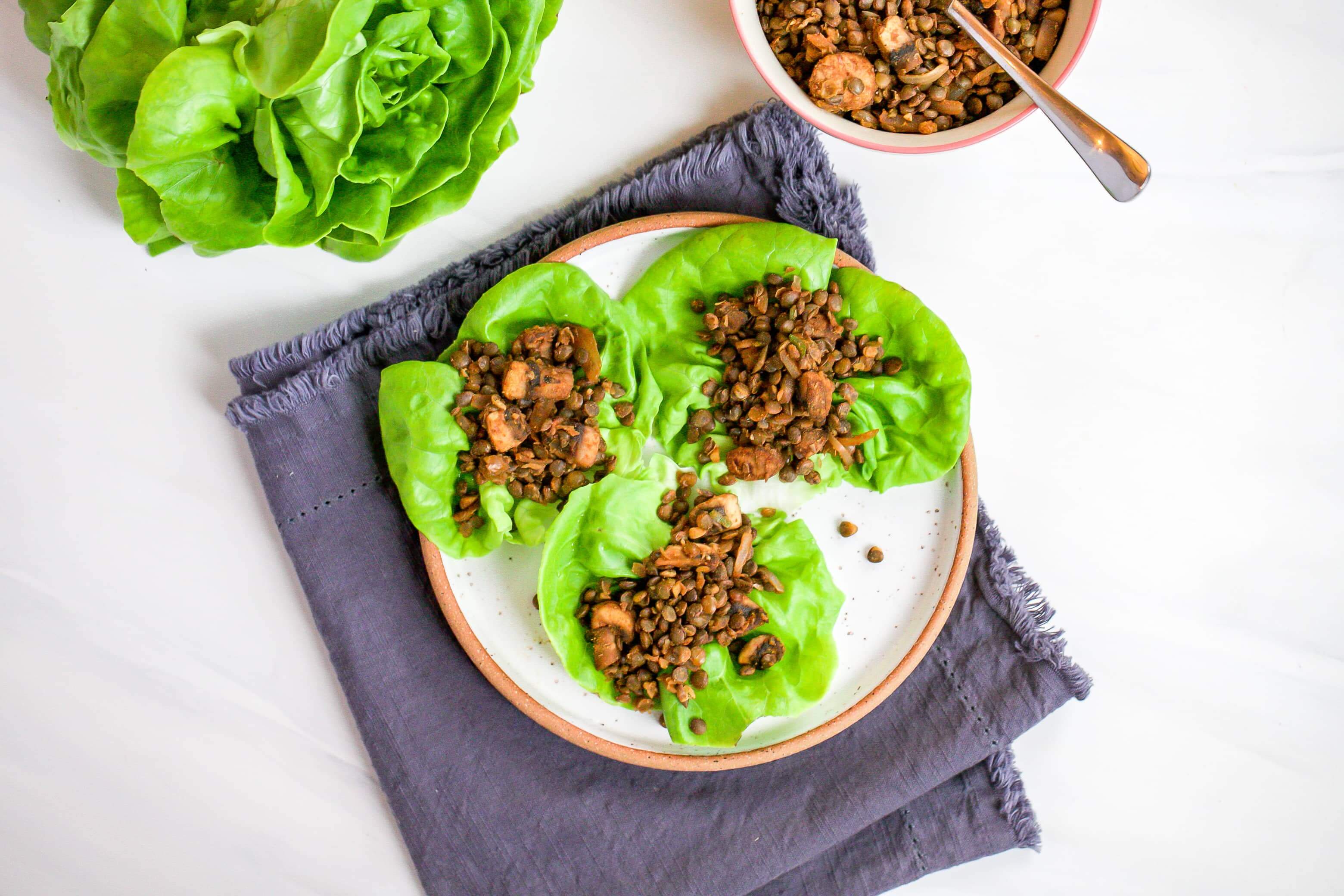 20 Specific Carbohydrate Diet Meals to Help Clients With Inflammatory Bowel Disease: Lentil & Mushroom Lettuce Wraps