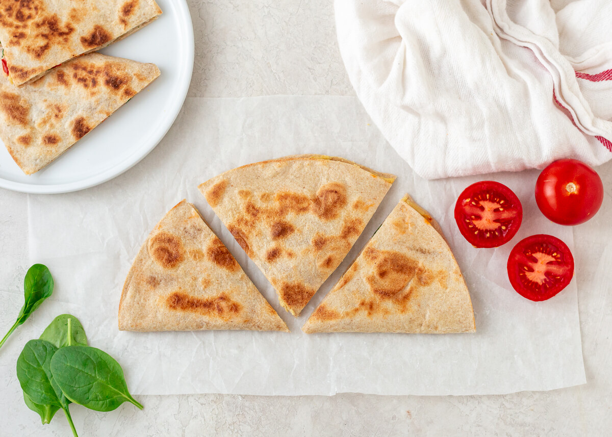 20 Meals Ideas for Kid-Friendly Meal Plans: Hummus & Veggie Quesadillas