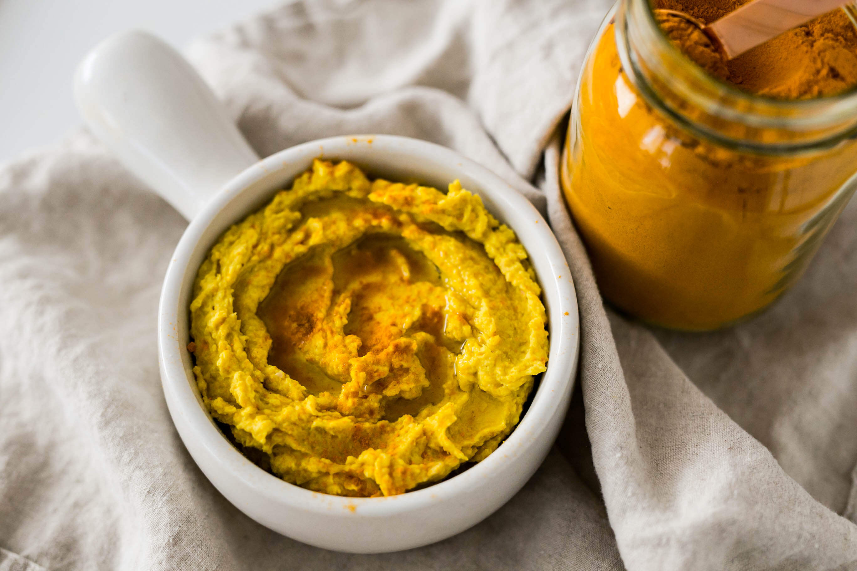 20 Meal Ideas to Help Clients with Eczema: Turmeric Hummus