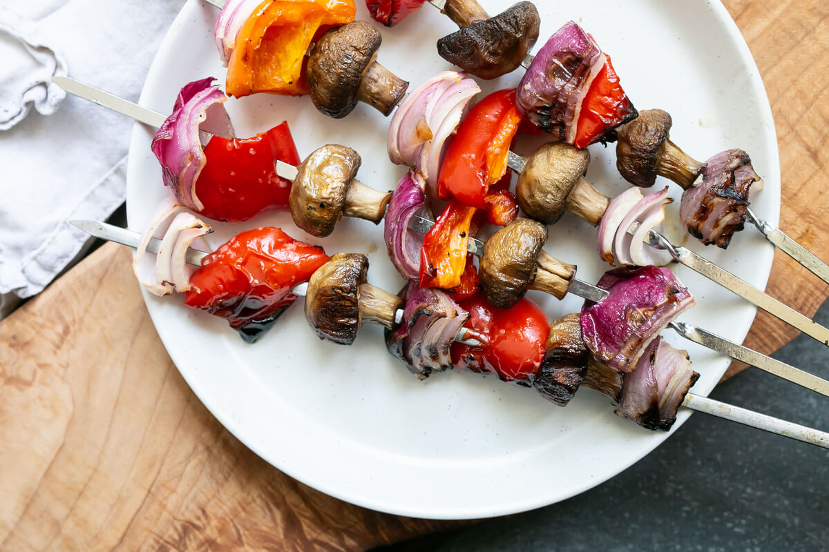 20 Meal Ideas Your Clients Can Grill This Summer: Veggie Skewers
