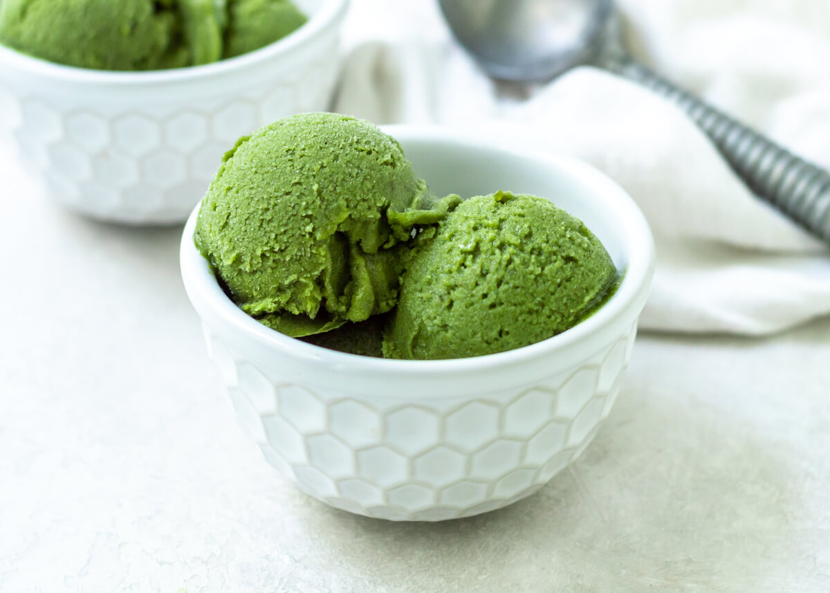 20 Low Oxalate Meals Your Clients Will Love: Green Tea Banana Ice Cream