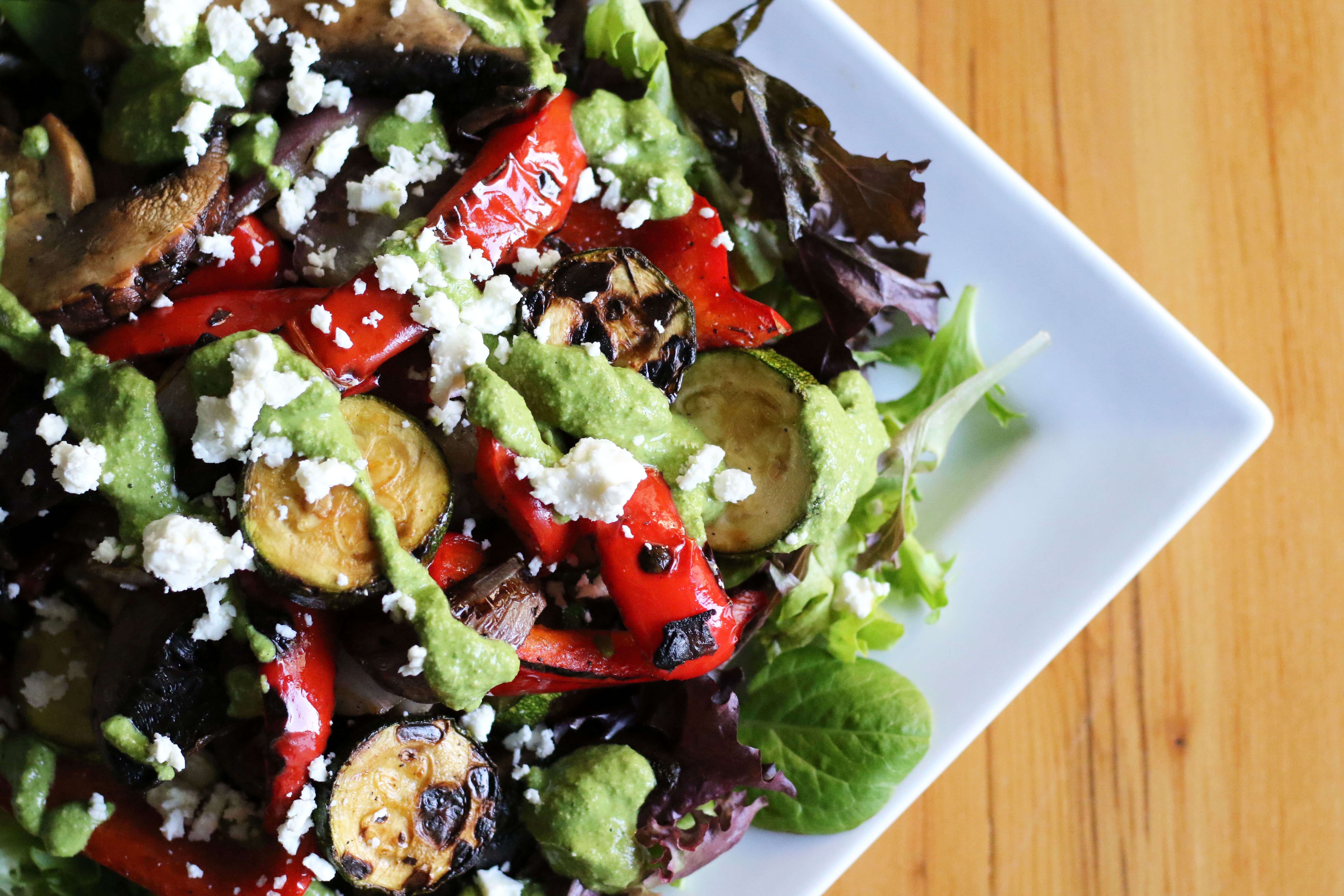 20 Meal Ideas Your Clients Can Grill This Summer: Grilled Vegetable & Lentil Salad