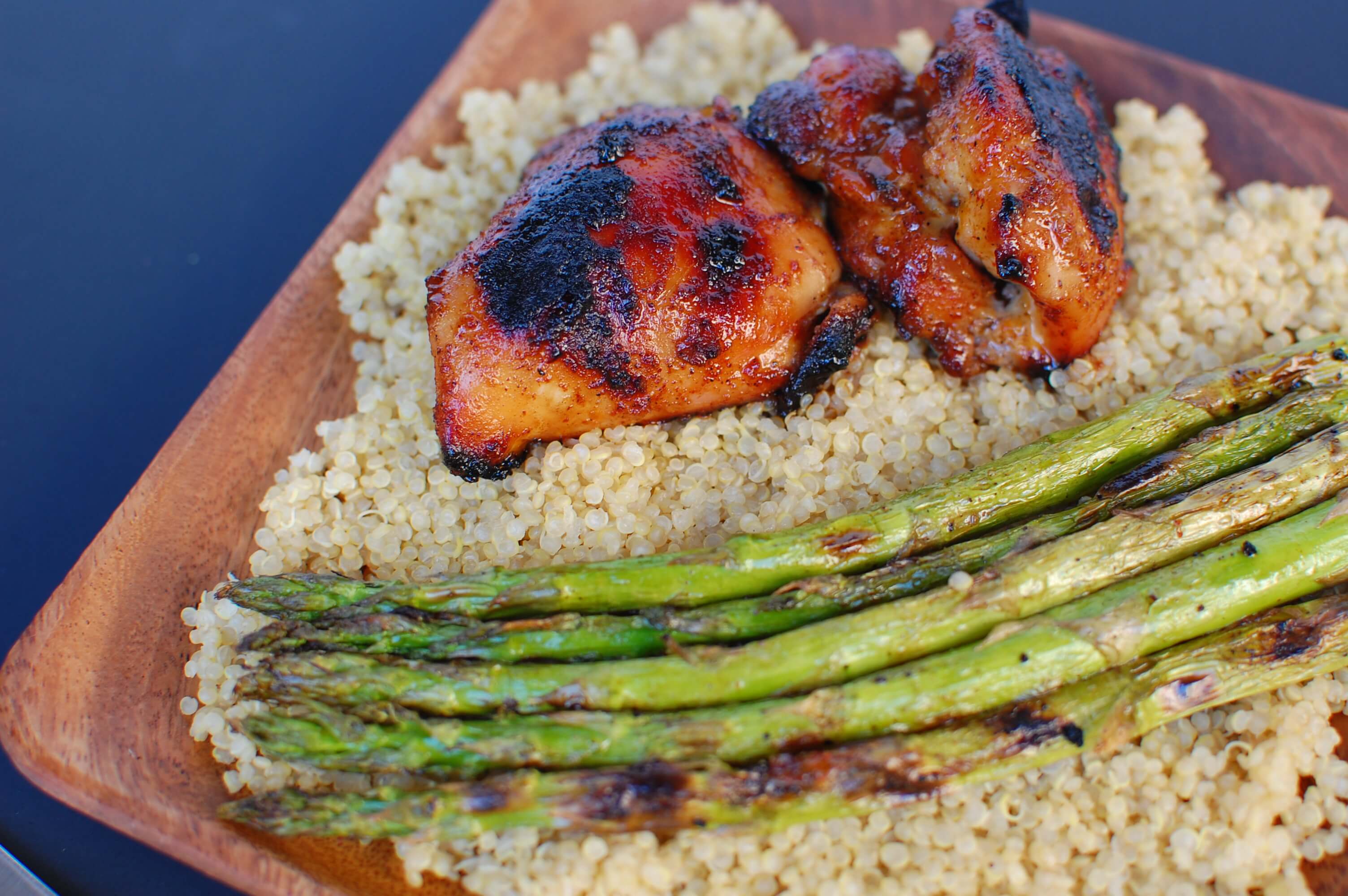 20 Meal Ideas Your Clients Can Grill This Summer: Honey Garlic Chicken Thighs