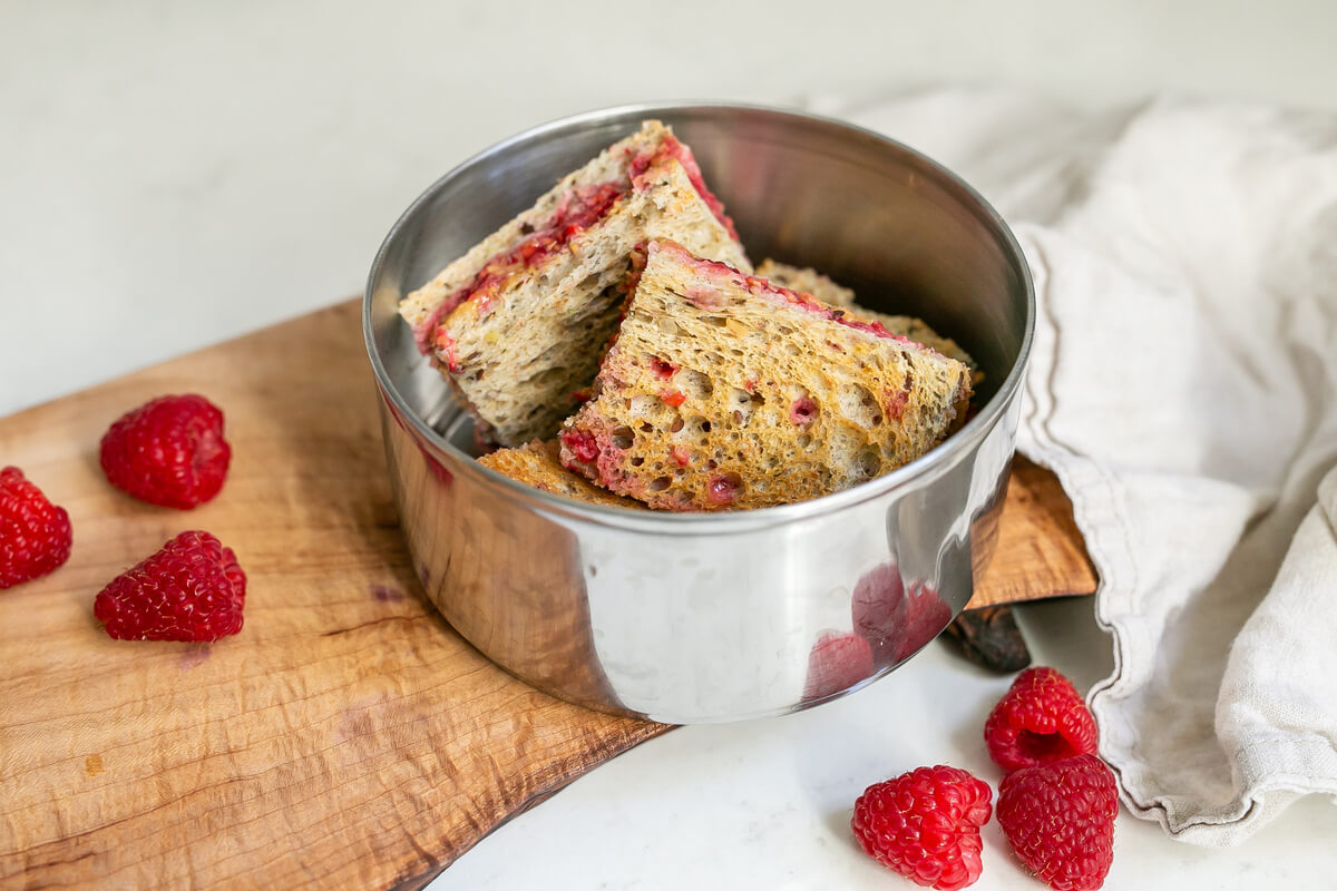 20 Meal Ideas to Support Student-Athletes: Peanut Butter & Raspberry Sandwich