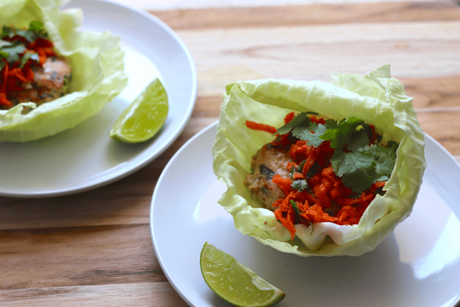 20 Meal Ideas Your Clients Can Grill This Summer: Thai Turkey Burgers with Almond Carrot Slaw