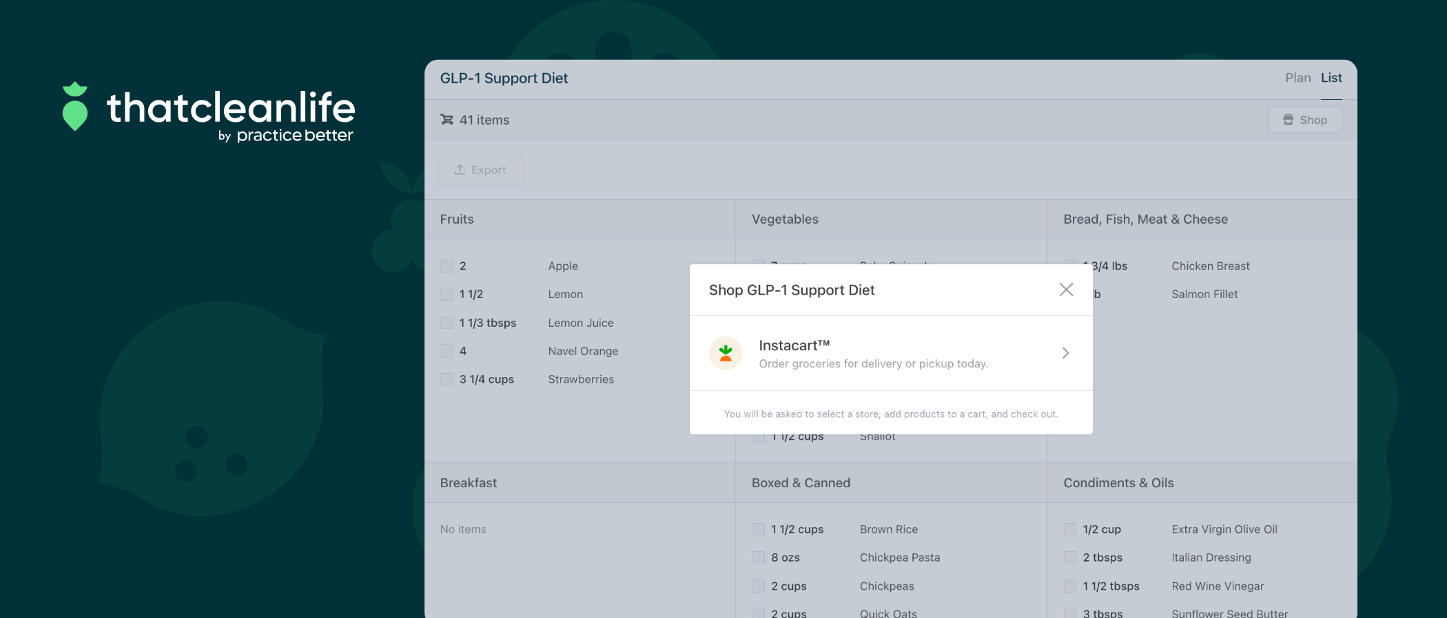 That Clean Life x Instacart: Simplifying Grocery Shopping for Better Nutrition