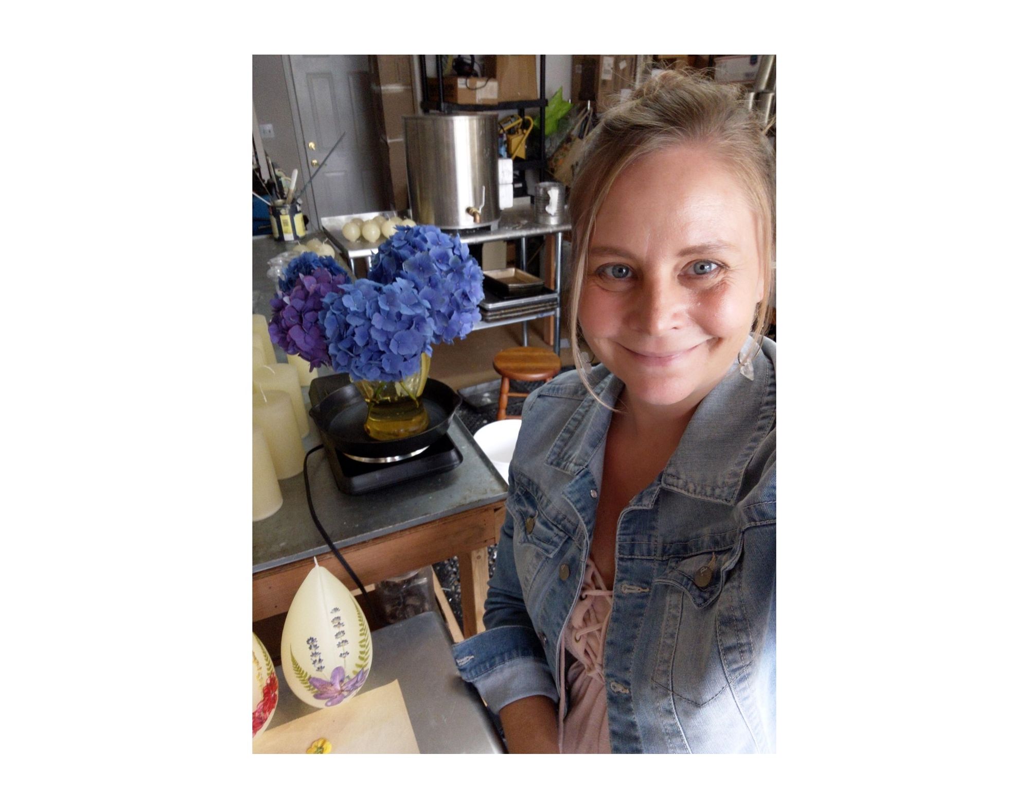 Handmade Pressed Flower Candles - Guinevere's Candles