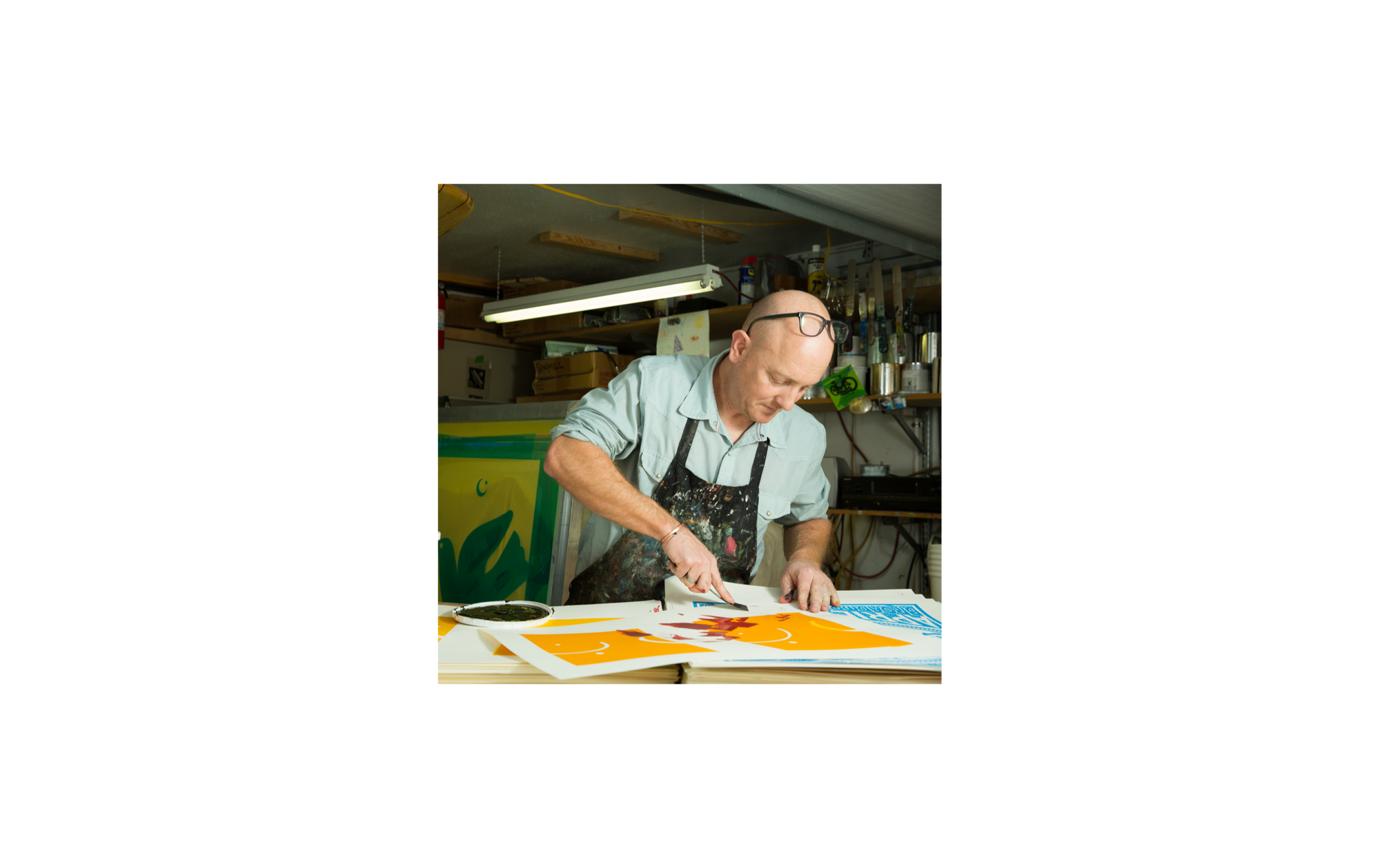 Hand Printed Silkscreen Art - Jake Early