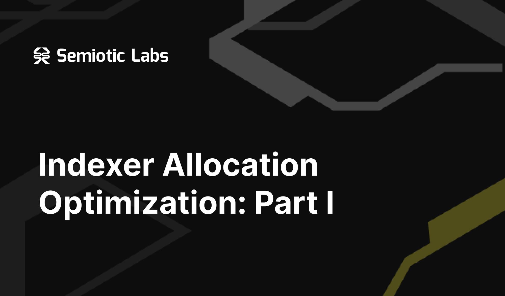 Indexer Allocation Optimization: Part I