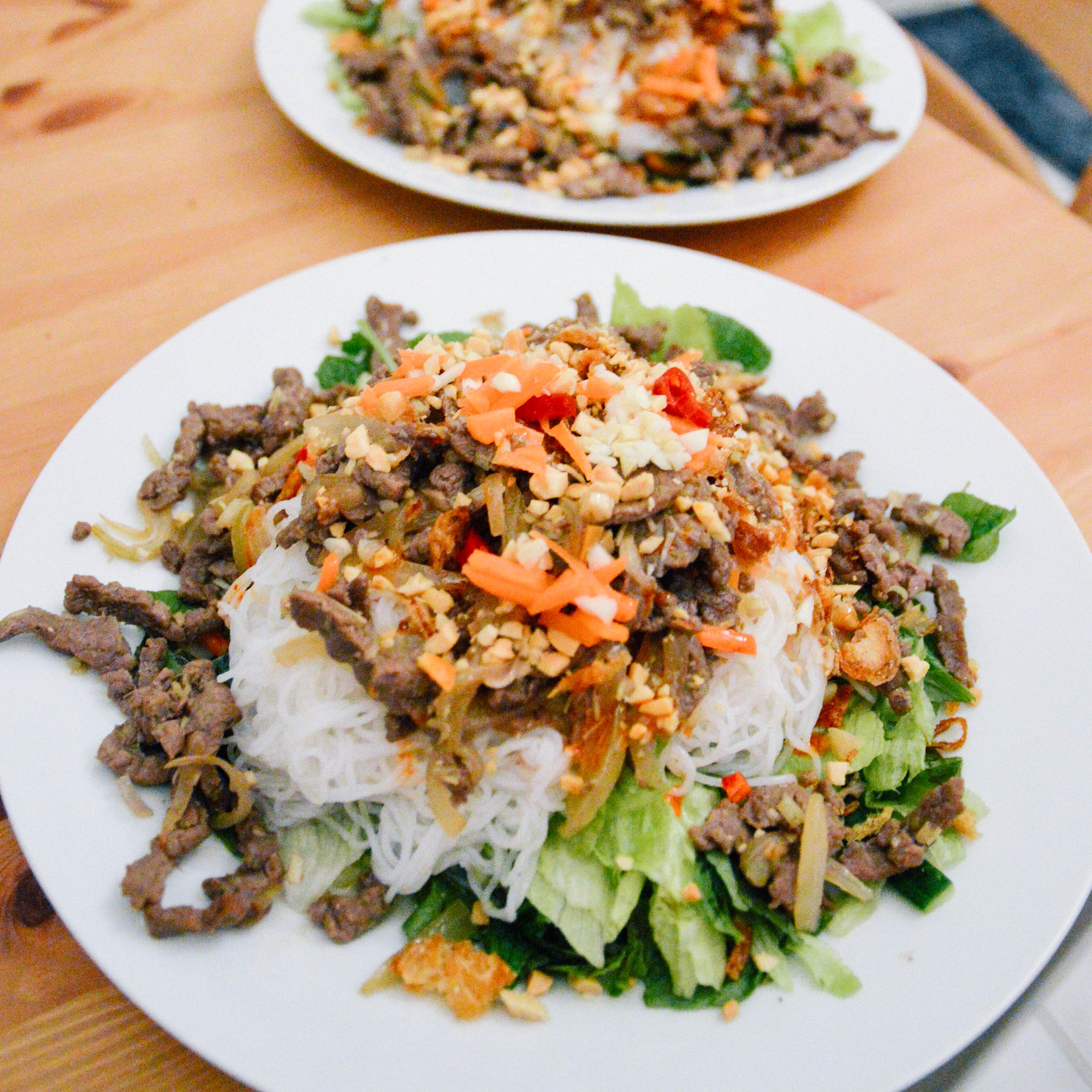 Homemade Vietnamese bun bo