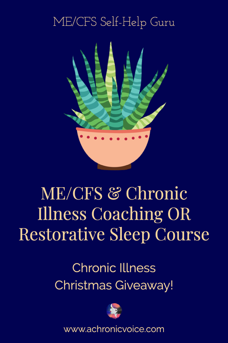 The ‘Achieving More Restorative Sleep' is a 5 week mini-course by Julie Holliday, who is a psychologist, holistic and life coach. If you live with ME/CFS or a chronic illness, you know how important a good night of sleep is for managing chronic pain and chronic fatigue. Enter to win in the Holiday Giveaway on A Chronic Voice!