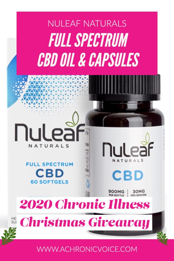 NuLeaf Naturals is giving away these CBD wellness products in the Christmas Giveaway to two lucky winners!