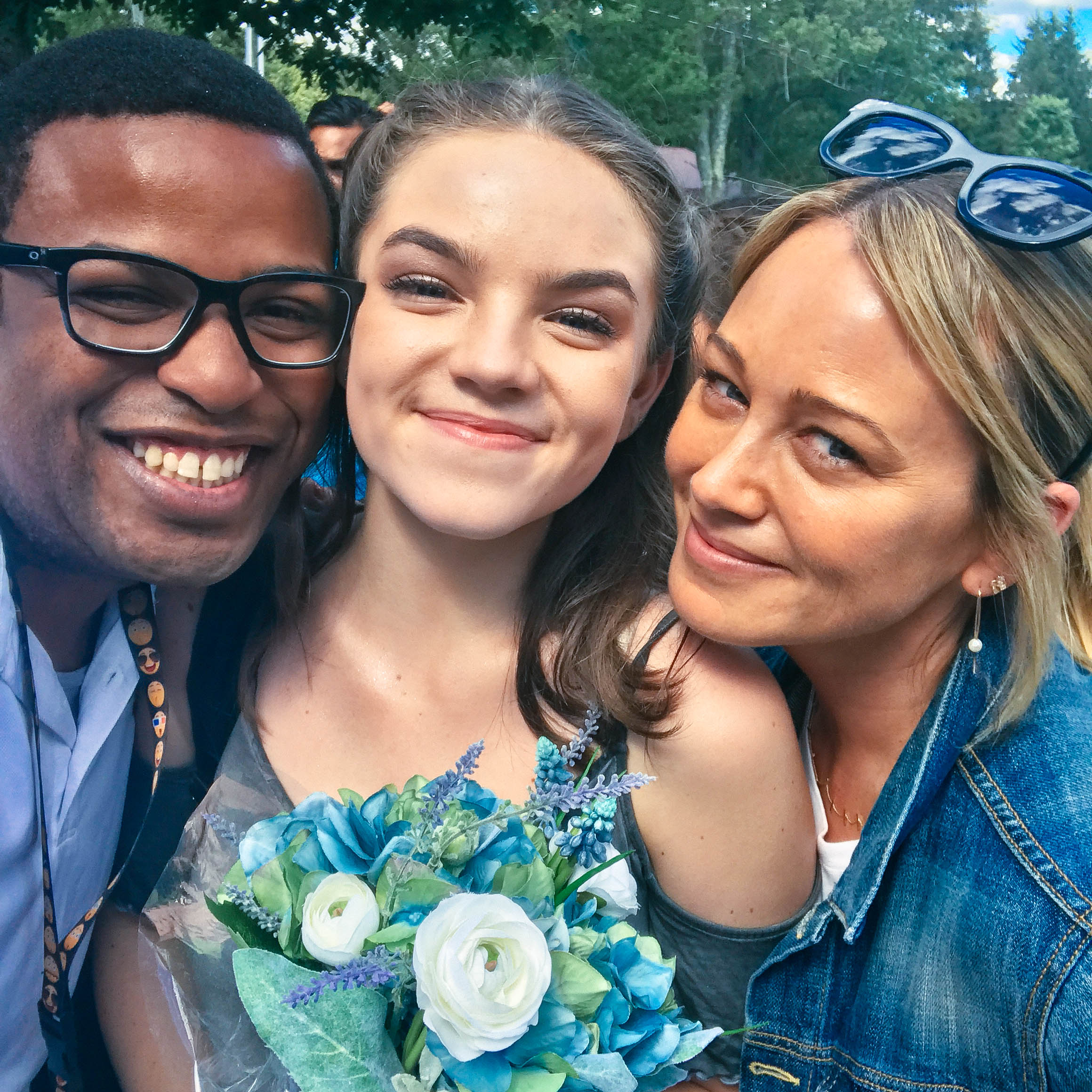 Roy George with friends