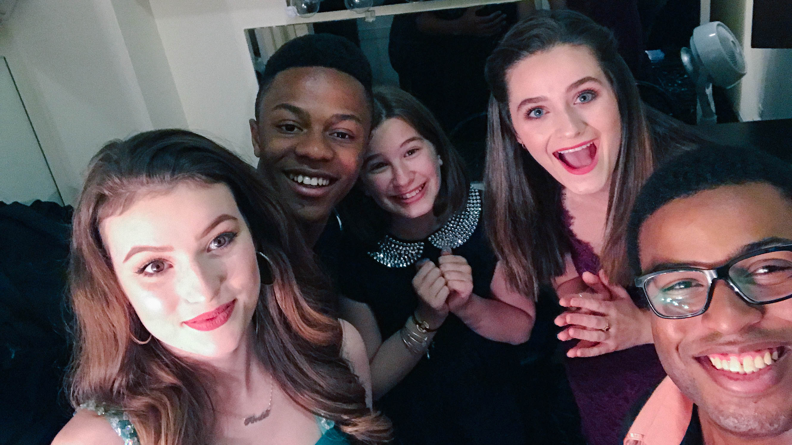 Preshow picture with the cast of Broadway Baby! Starring Amazon’s “Just Add Magic’s” Kirrilee Berger