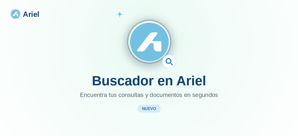 Buscador en Ariel: encuentra tus consultas y documentos en segundos