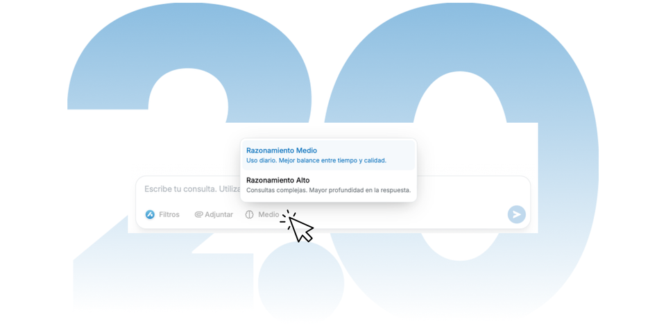Guía de uso: Consulta Legal 2.0 con razonamiento adaptable