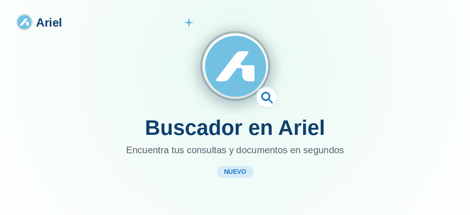 Buscador en Ariel: encuentra tus consultas y documentos en segundos
