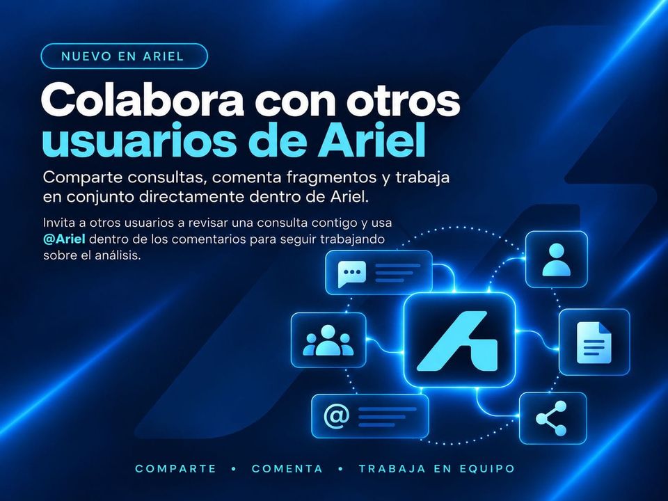 Del análisis individual al trabajo en equipo: colabora con otros usuarios en Ariel