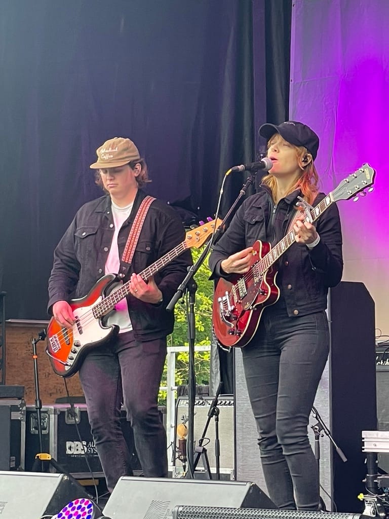 Sarah Shook & the Disarmers performing live at Sing Us Home Festival