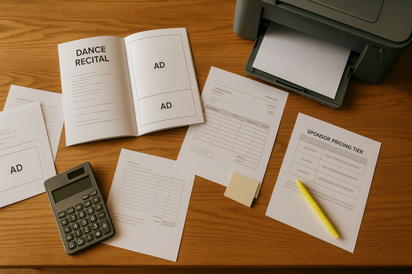 Recital Program Books as a Sponsorship Revenue Stream