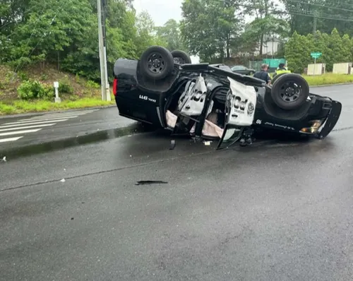 Waterford Police Cruiser Struck By Red Light Runner