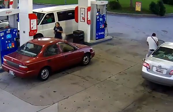 Shooting at Exxon station near Honeygo Boulevard