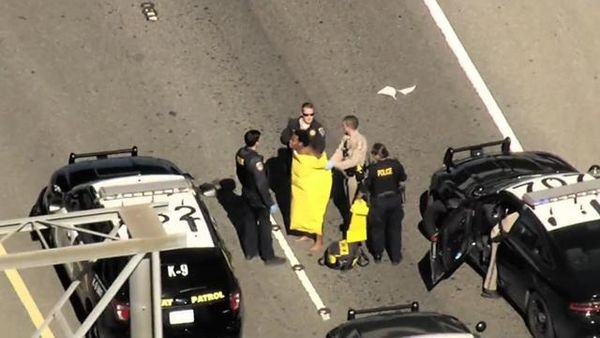 Naked Woman Shoots into Traffic on Bay Bridge
