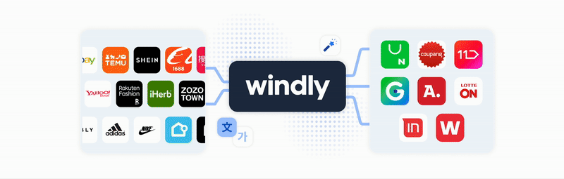 윈들리 AI 전세계 상품수집