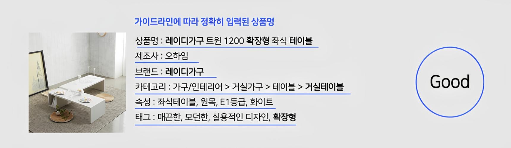 네이버플러스 스토어 상품명 카테고리 가이드라인