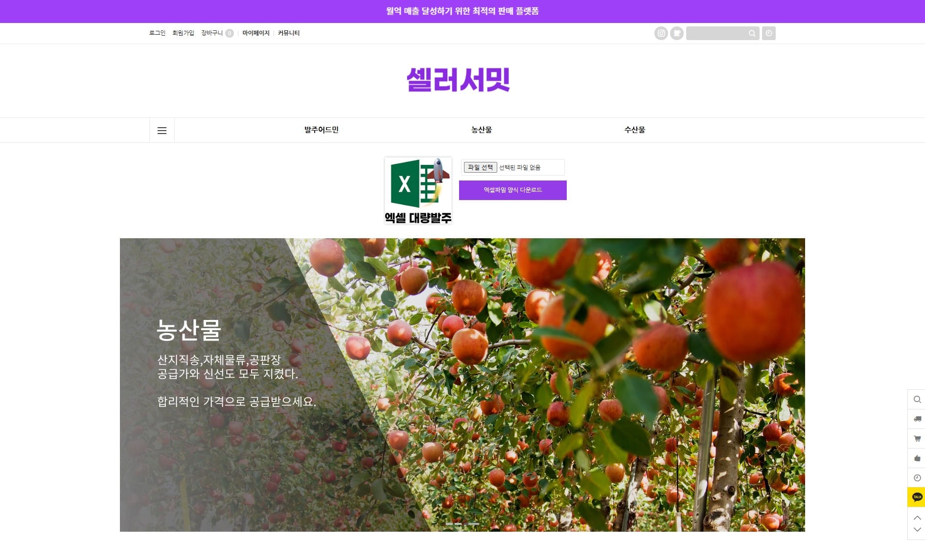 셀러서밋 과일 농산품 위탁판매 도매사이트.jpg