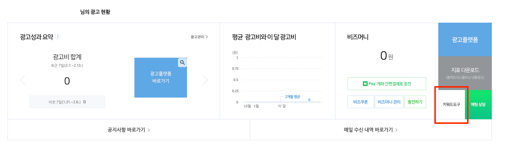 검색광고 키워드 도구