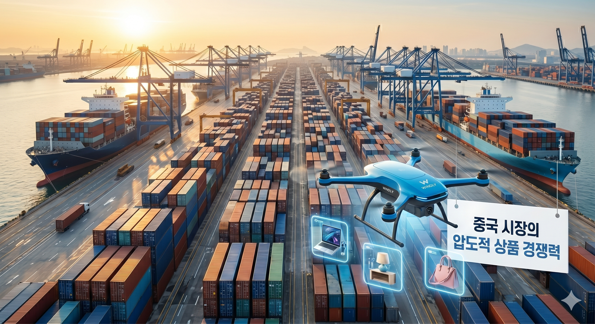 중국 시장의 압도적인 상품 경쟁력 사진(AI 활용)
