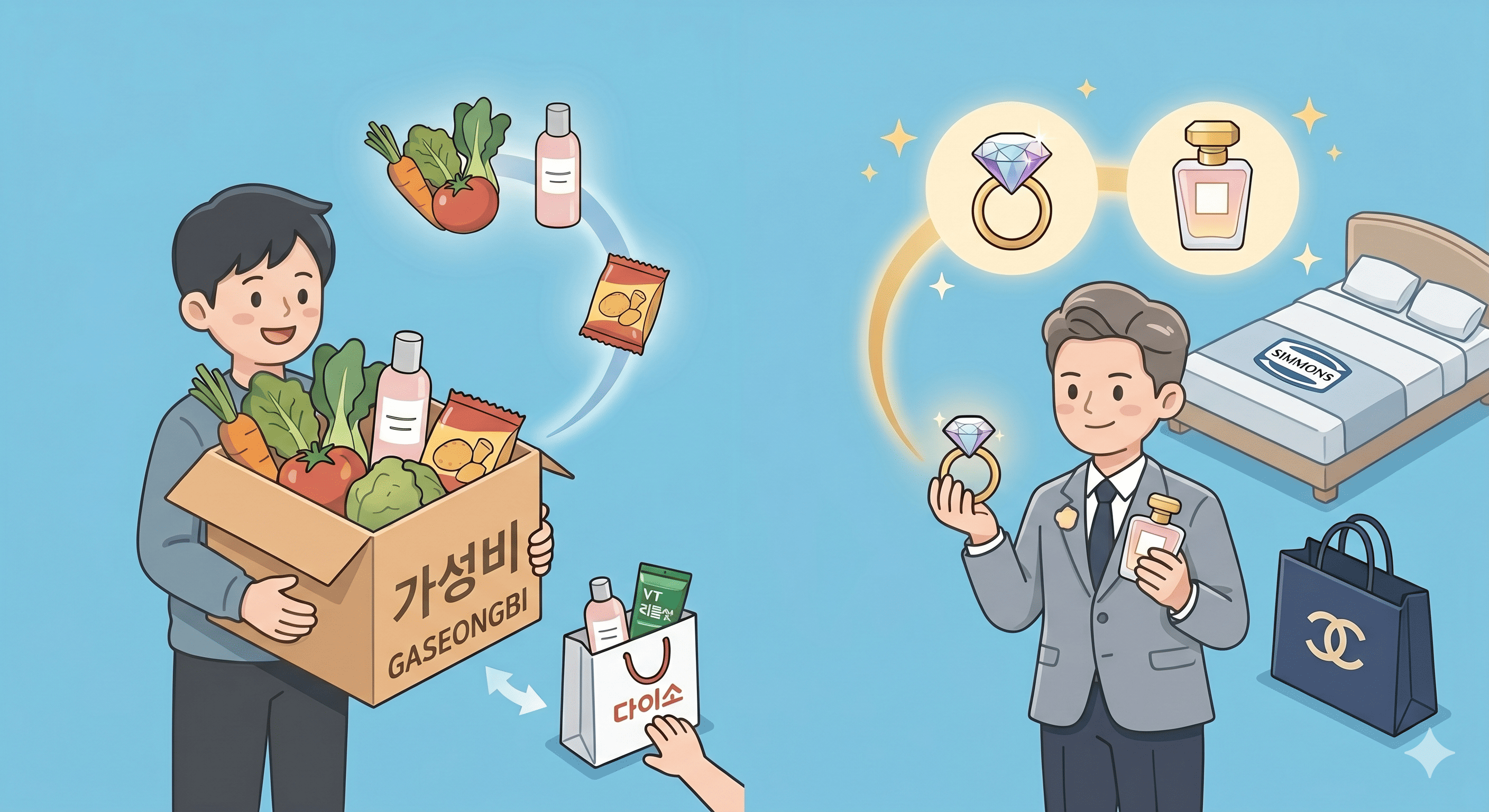 소비양극화 예시 사진