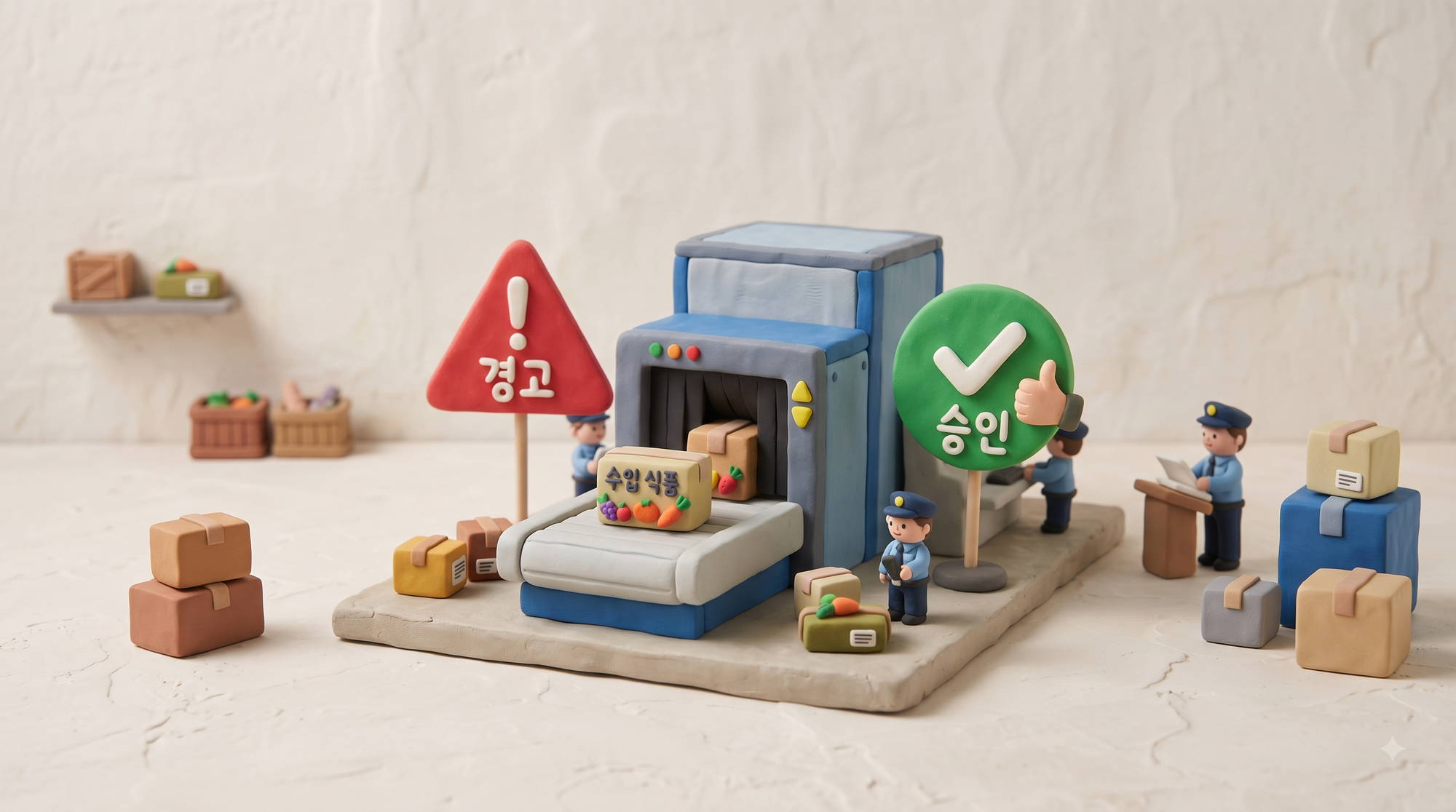 수입 세관 통관 검색대(AI 활용이미지) 수입 세관 통관 검색대(AI 활용이미지)