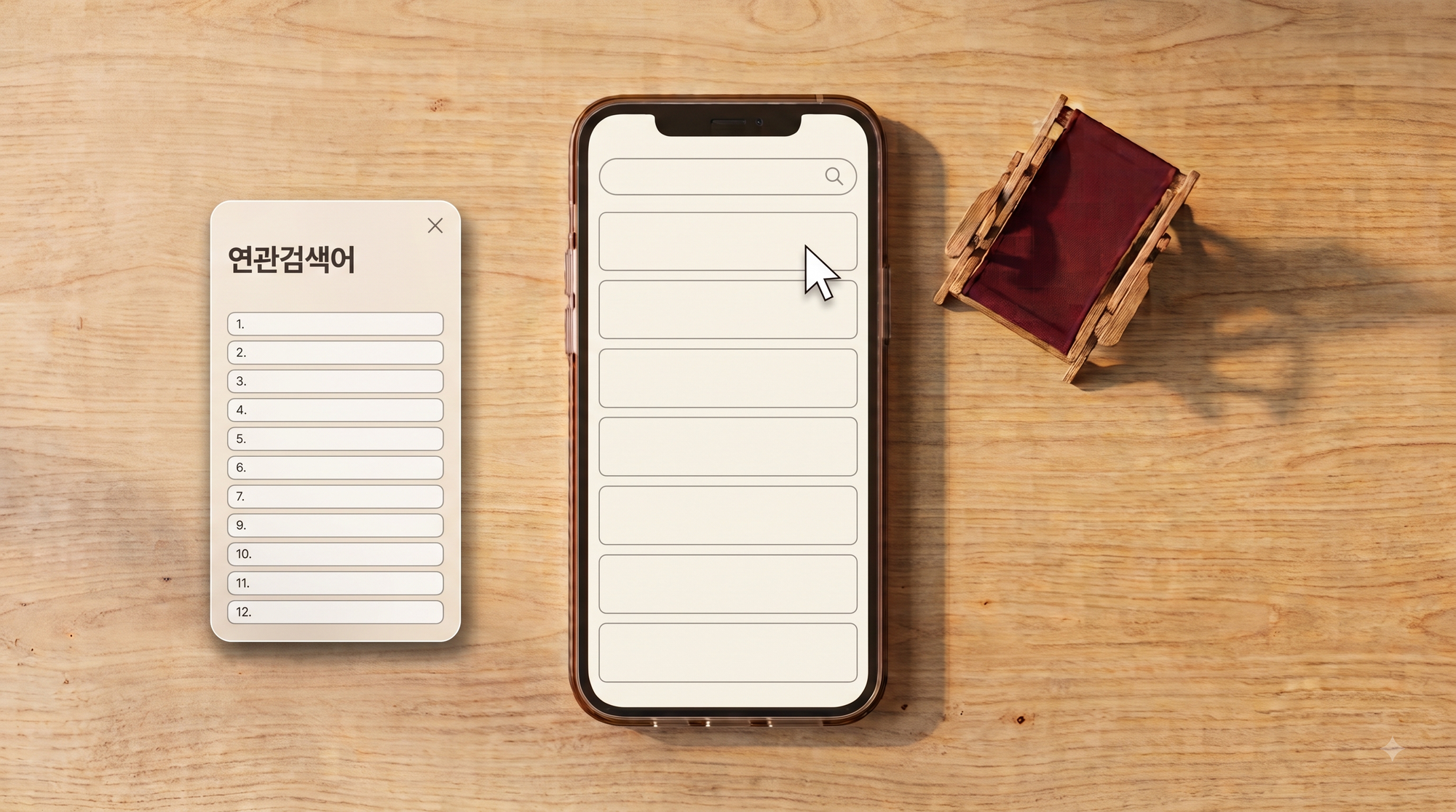 연관검색어 의도 파악하기 및 실제 소싱 상품(AI 활용 이미지)