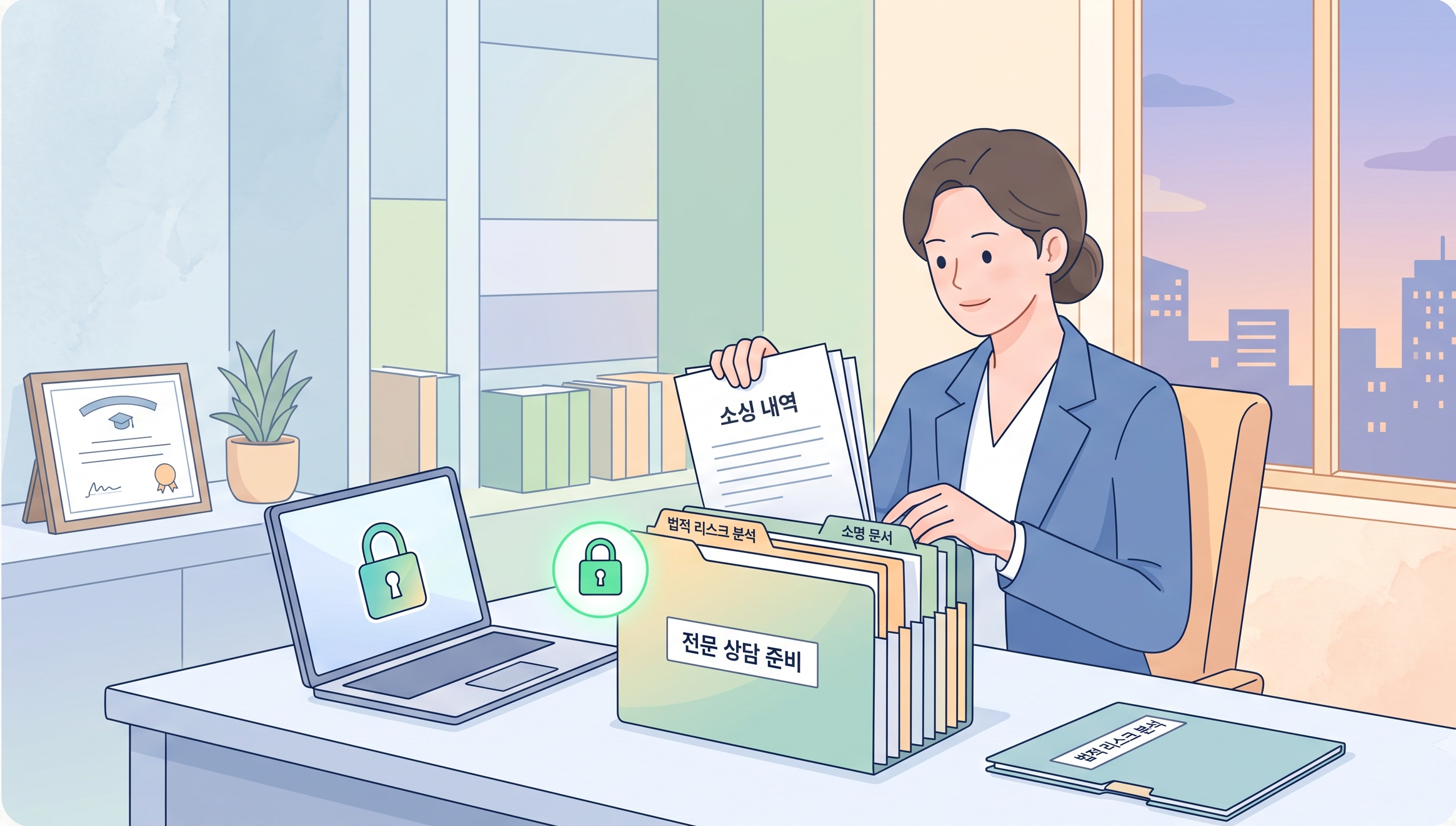지재권 경고장에 대응하기 위한 셀러의 모습(AI 활용 이미지)