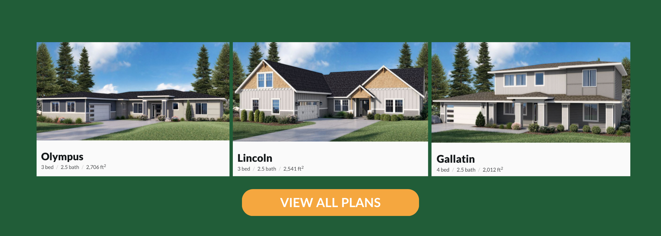 Home plan options on Adair Homes