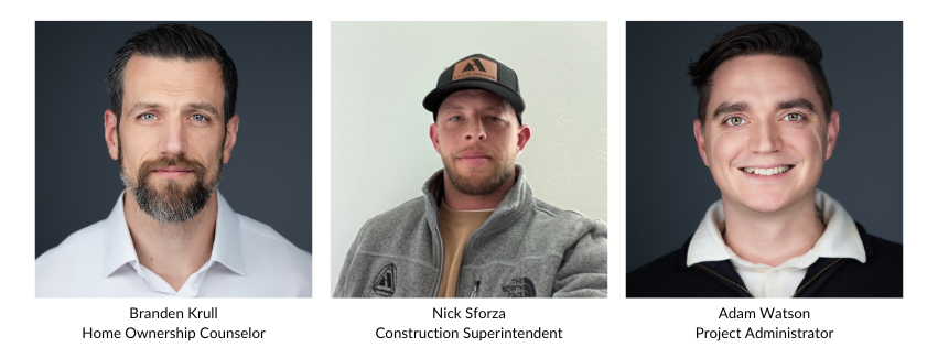 Three members of the Adair Homes team from the North Valley Area