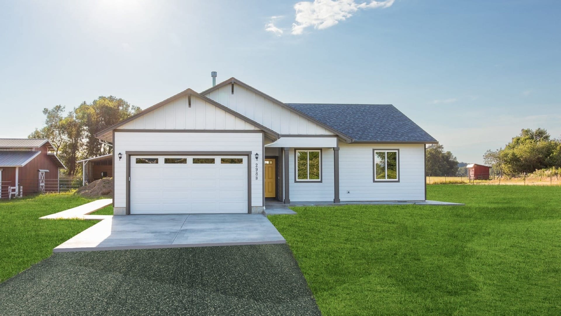 white Douglas modern style home property